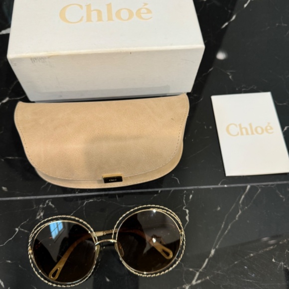 CHLOE ROUND SUNGLASSES - Picture 5 of 6
